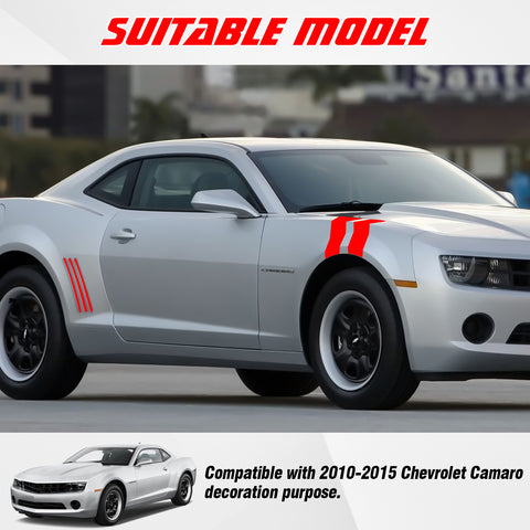 Racing Style Side Vent Fender Stripes Decal Cover For Chevrolet Camaro 2010-15