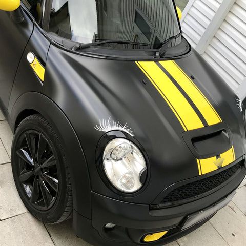 Xotic Tech CarLashes Car Headlight Eyelashes Stickers Fashion Fake Cute Decal Universal for Car Truck Headlamp Headlight