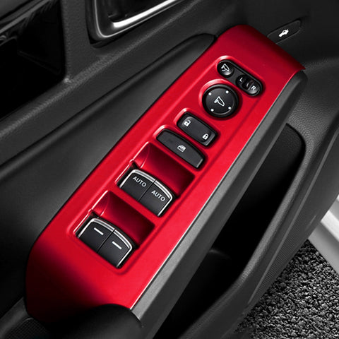 Sporty Style Red Door Handle Bowl Side AC Vent Decor Trim For Honda Civic 22-up