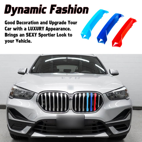 M-Performance ABS Front Kidney Grill Insert Cover Trim For BMW X1 2020-2022