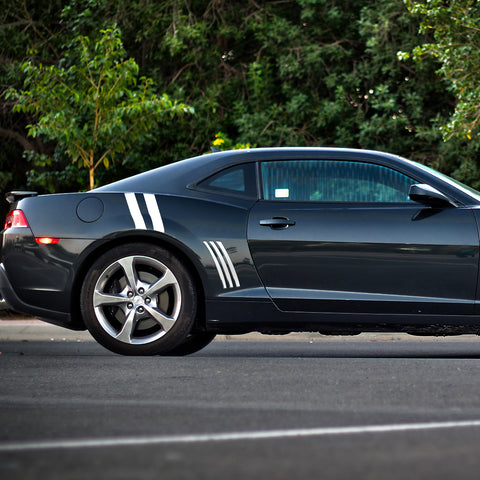 Racing Style Side Vent Fender Stripes Decal Cover For Chevrolet Camaro 2010-15