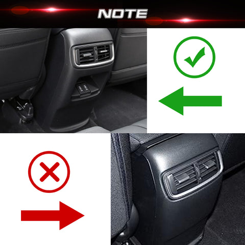 Carbon Fiber Pattern Rear Air Vent Molding Cover Trim For Honda CR-V 2017-2022