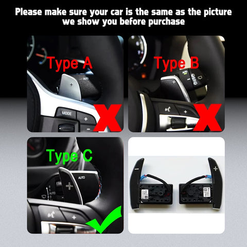 Aluminum Paddle Shifter Extension Decor Cover For BMW M2 M3 M4 M5 M6 Accessories