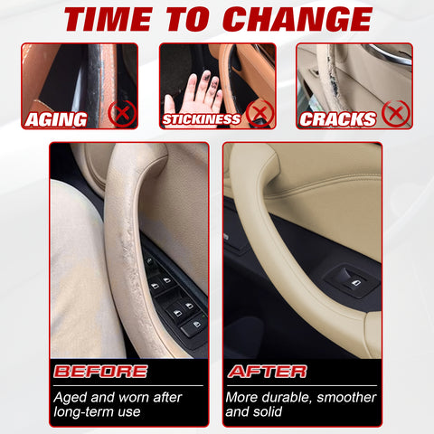 Xotic Tech Door Handle Outer Cover, Side Inner Door Handle Cover Replacement Compatible with BMW X1 F48 2016-2022 X2 F39 2018-2023