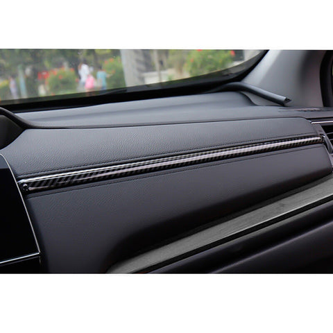 Carbon Fiber Style Central Dash Panel Upper Stripe Cover For Honda CR-V 17-2022