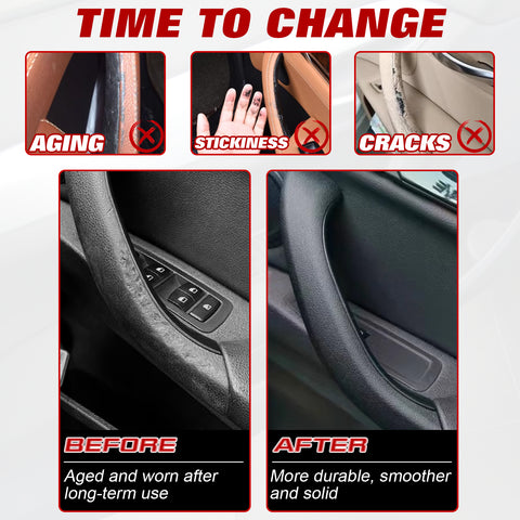 Xotic Tech Door Handle Outer Cover, Side Inner Door Handle Cover Replacement Compatible with BMW X1 F48 2016-2022 X2 F39 2018-2023