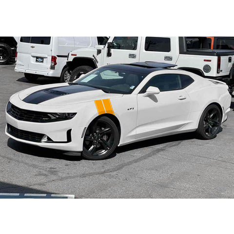 x xotic tech Fender Stripes Hash Marks KK Vinyl Decal Universal for Car Truck Sticker Racing Stripe 11"x23"