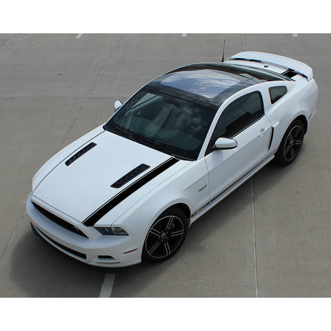 Xotic Tech Left Side Vinyl Car Decal Sporty Stripe Decor Sticker for Mercedes Benz C Class Hood Roof Rear Trunk Black