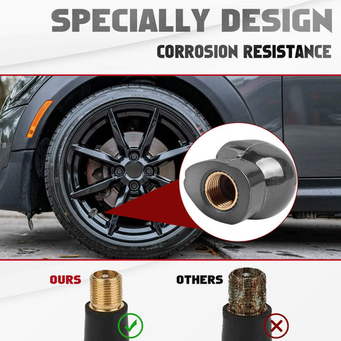 Skull Style Tire Stem Valve Caps Wheel Valve Covers Car Dustproof Tires Cap 8pcs