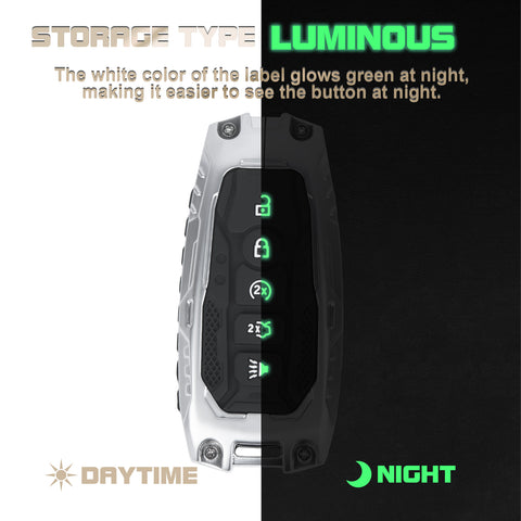 x xotic tech Heavy Key Fob Cover, Zinc Alloy Key Protective Case Keychain Compatible with Ford Explorer Fusion Escape Edge Expedition F150 F250 F350 F450 F550 Maverick Mustang Accessories 3/4/5 Buttons