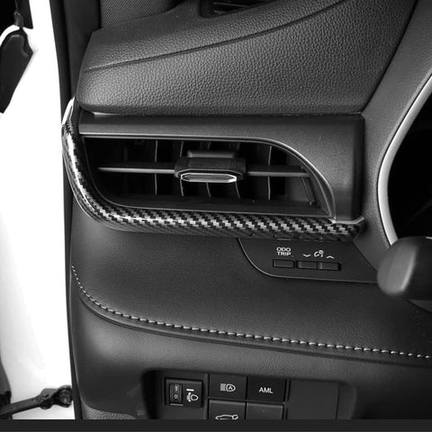 x xotic tech 2Pcs Center Console Dash Board Panel Dial Dashboard Cover Trims Compatible with Toyota Highlander 2020-up Interior Decoration Car Accessories