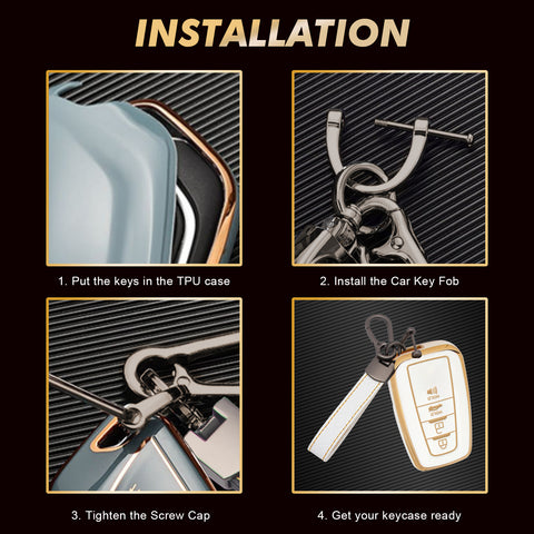 Green TPU Full Seal Remote Control Key Fob Cover For Toyota Camry C-HR 2018-UP