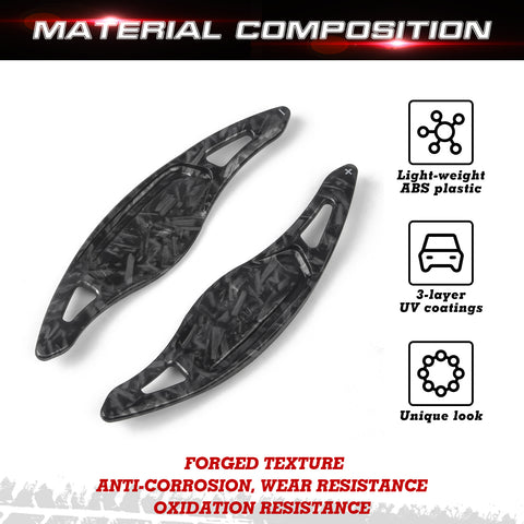 Forged Pattern Steering Wheel Paddle Shifter Extension For Kia Stinger 2018-up