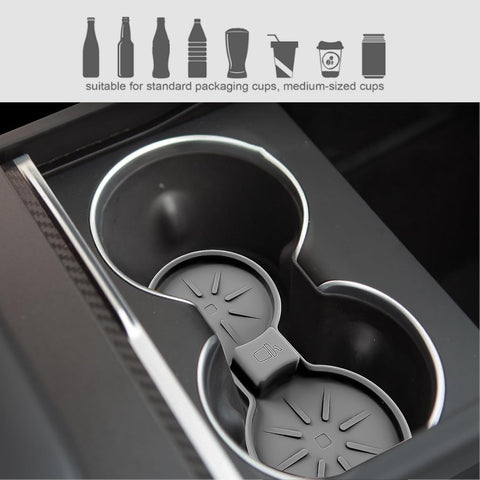Center Console Cup Coasters Anti-Slip Cup Holder Accessories For Tesla Model 3/Y