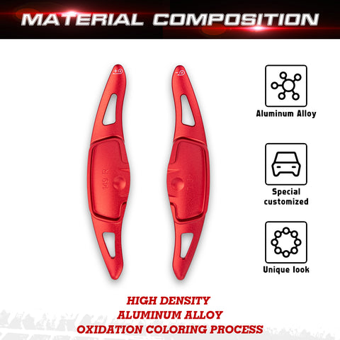 Sporty Red Aluminum Paddle Shifter Extension For Kia EV3 EV4 EV5 EV6 2025 2026