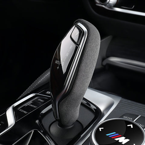 For BMW 5 7 series G32 X3 X4 2017+ Alcantara Suede Leather Gear Shift Knob Cover