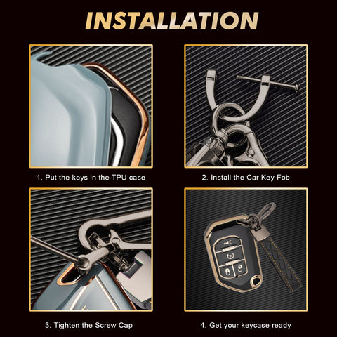 Green TPU Full Cover Folding Remote Key Fob Cover For Jeep Wrangler JLU 2018-22