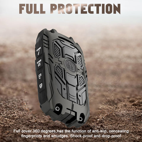 x xotic tech Mech Style Heavy Duty Metal Key Fob Cover Compatible with Mazda CX-5 CX-30 CX-50 CX-70 CX-90 3 6 CX-9 WAZSKE11D01 662F-SKE11D01, Zinc Alloy Key Case Protector Shell Keychain