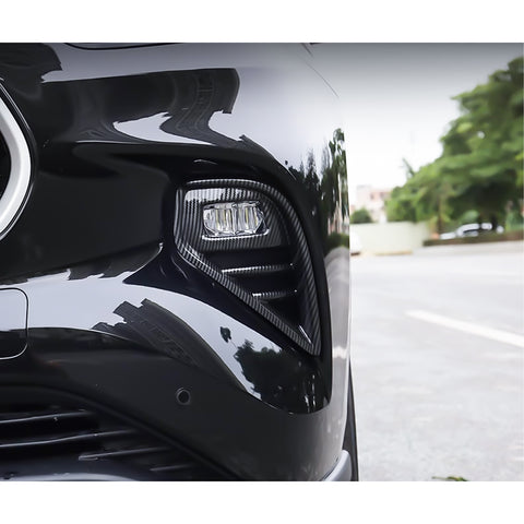 x xotic tech Front Fog Light Lamp Cover Trim Compatible with Toyota Highlander 2020-up (Not Fit for L/XSE Model) ABS Car Decoration Exterior Accessories, 2Pcs/Set