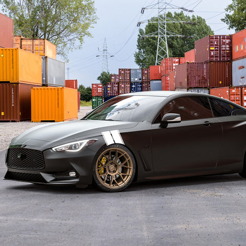 x xotic tech Fender Stripes Hash Marks KK Vinyl Decal Universal for Car Truck Sticker Racing Stripe 11"x23"