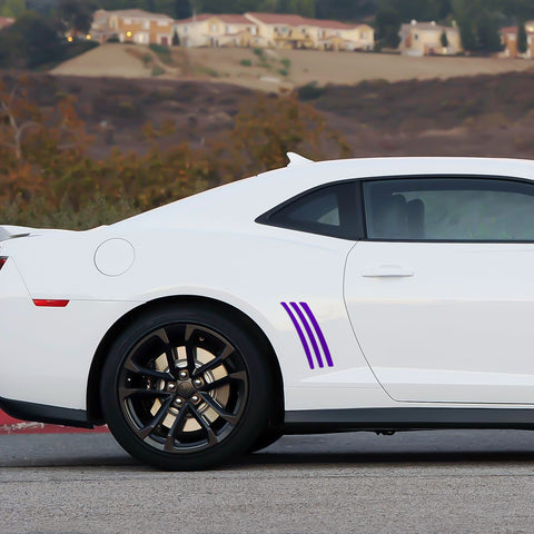 Xotic Tech 6pcs Car Body L&R Side Vent Insert Stripe Decal Vinyl Inlay Side Vent Gill Sticker Compatible with Chevrolet Camaro 2010-2015