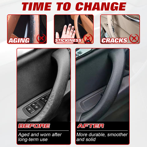 Xotic Tech Door Handle Outer Cover, Side Inner Door Handle Cover Replacement Compatible with BMW X1 F48 2016-2022 X2 F39 2018-2023