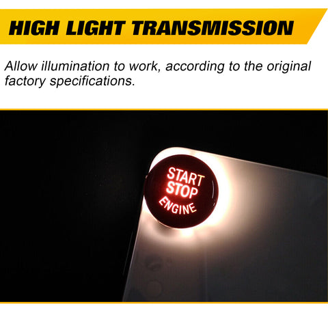 Red Start Stop Engine Button Switch Cover Trim for BMW X1 X3 X5 X6 E70 E71 E72 E90 E91 E92 E93 E60 E83 E84 320 520 525 328i 335i 330i