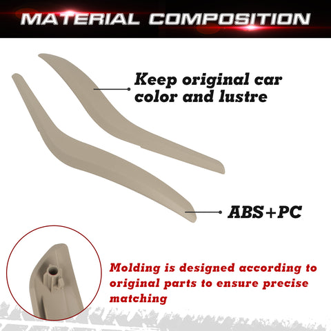 Xotic Tech Door Handle Cover Replacement Front Left + Right Side Inner Door Grab Handle Cover Armrest Bracket Compatible with BMW X1 E84 2008-2015