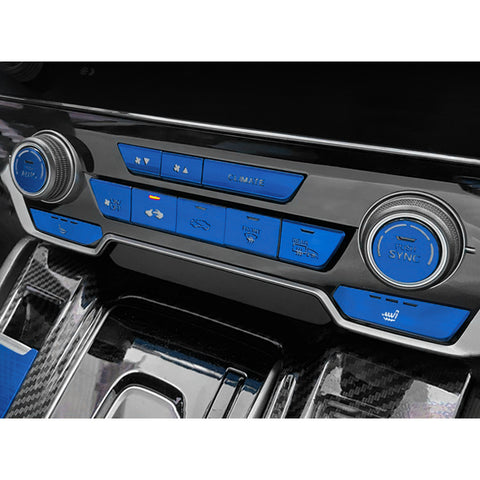 12Pcs Aluminum Center Dashboard Switch Cover Trim For Honda CR-V DX 2017-2022