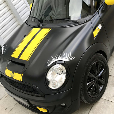 Xotic Tech CarLashes Car Headlight Eyelashes Stickers Fashion Fake Cute Decal Universal for Car Truck Headlamp Headlight