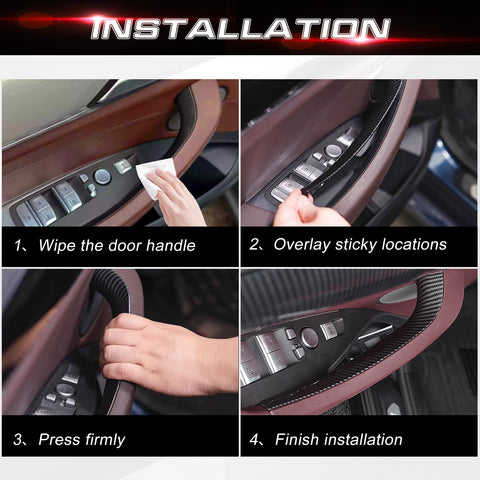 Xotic Tech 2PCS Door Handle Covers Compatible with BMW X3 G01 2018-2024, X4 G02 2019-2024, Left and Right Side Inner Door Pull Handle Covers