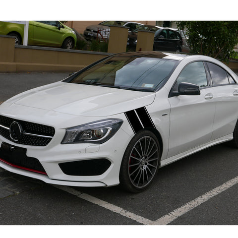 x xotic tech Fender Stripes Hash Marks KK Vinyl Decal Universal for Car Truck Sticker Racing Stripe 11"x23"