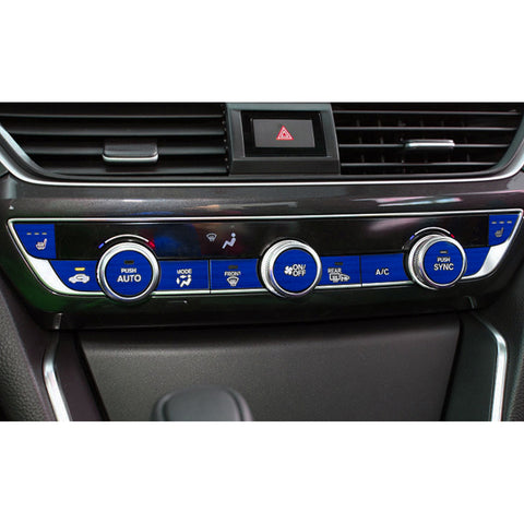 Red Aluminum Center Console Dashboard Switch Cover Trim For Honda Accord 2018-21