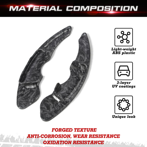 Black Forged Style Steering Wheel Paddle Shifter Extension For Lexus IS IS-F NX