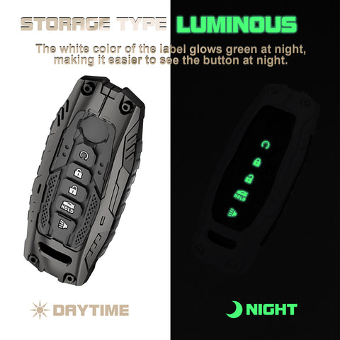 x xotic tech Mech Style Heavy Metal Key Fob Cover Compatible with Nissan Kicks Sentra Versa Rogue Pathfinder 2023 2024 2025, Zinc Alloy Key Case Protector Shell Keychain