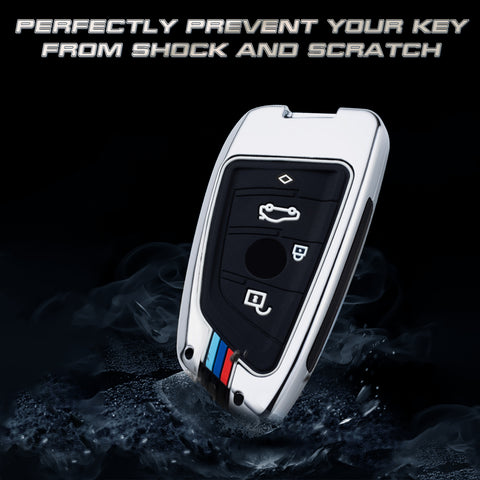 Hard Zinc Alloy Remote Control Key Shell Case For BMW 2 3 5 6 7 Series X1 X2 X3 X5 X6