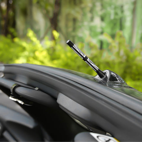 Xotic Tech Car Short/Long Antenna Union Jack Flag Checkerboard Theme Compatible with Mini Cooper All Models