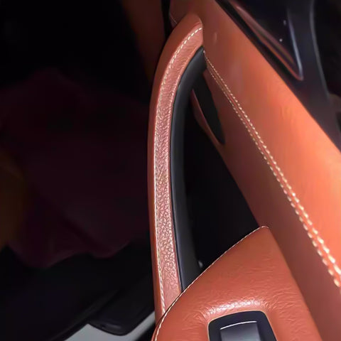 Xotic Tech Car Inner Door Handle Covers, 1PC Front Passenger Side Door Pull Handle Cover Trim Compatible with BMW X3 F25 2010-2016, BMW X4 F26 2014-2017