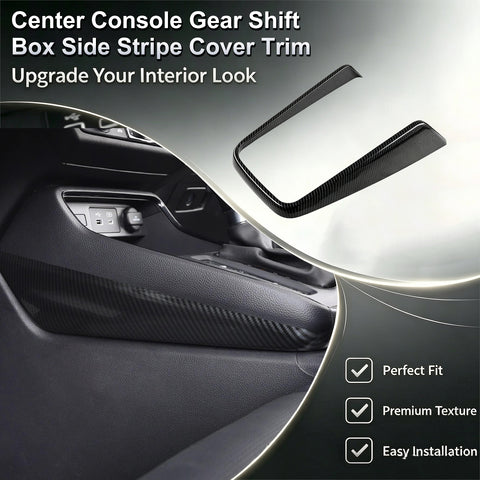 Wood/ Carbon Look Gear Shift Box Side Stripe Cover Accessories For Honda CRV 23+
