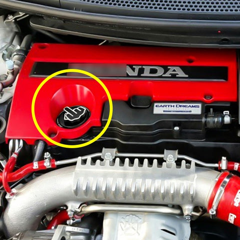 Car Fuel Oil Tank Cap+Hood Vent Spacer Risers For Honda Civic CRX Acura Integra