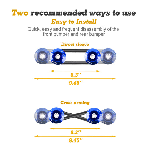 JDMPASSWORD Hood Vent Spacer Riser Kit For Honda Civic EK EF 88-00 Acura Integra