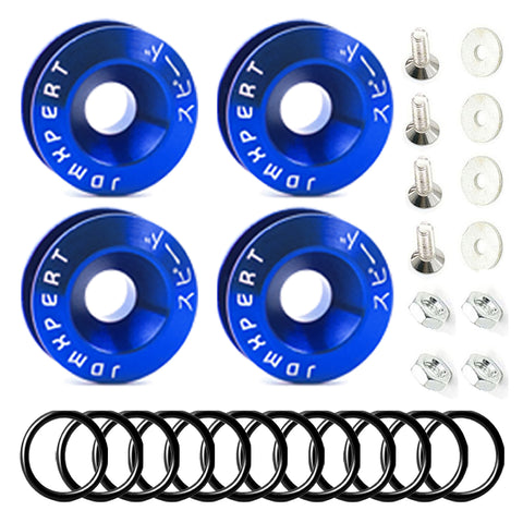 Bumper Fender Quick Release Fasteners+Rubber Bands O-Rings Replacement Clip Kits
