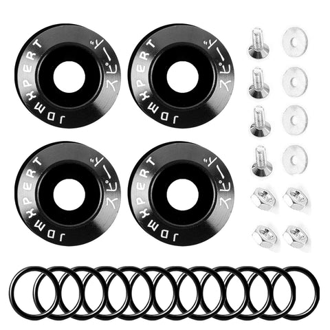 Bumper Fender Quick Release Fasteners+Rubber Bands O-Rings Replacement Clip Kits