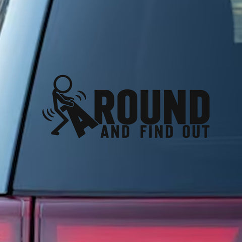 Xotic Tech FAFO Funny JDM F*ck Around and Find Out Sticker Decal Vinyl Graphic for Cars Bumper Window Trucks Vans Walls Laptop 3" x 7"