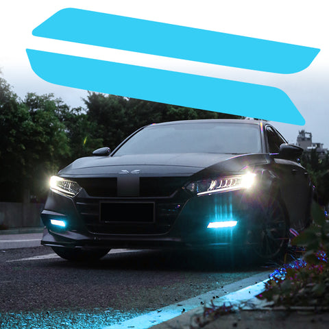 Xotic Tech Self Adhesive Front Fog Light DRL Tint Vinyl Film, Precut Fog Lamp Light Transmission Stickers Overlay Decal Exterior Decoration Compatible with Honda Accord 10th 2018 2019 2020