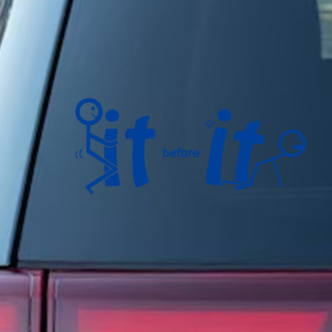 Xotic Tech Fu-ck It Before It Funny JDM Sticker Decal Vinyl Graphic for Cars Bumper Window Trucks Vans Walls Laptop " x 7"