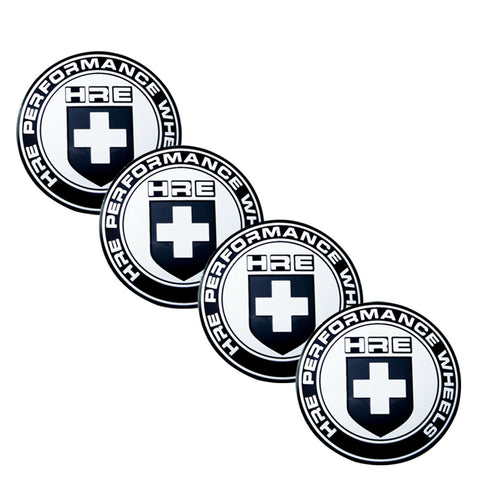 4x 56.5mm HRE PERFORMANCE WHEELS Center Hub Cap Emblems Stickers Universal For Cars