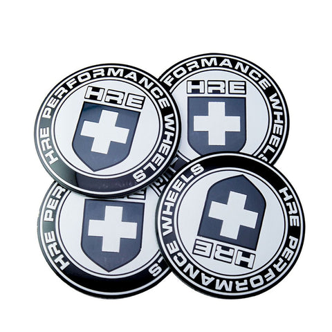 4x 56.5mm HRE PERFORMANCE WHEELS Center Hub Cap Emblems Stickers Universal For Cars