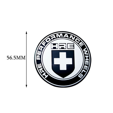 4x 56.5mm HRE PERFORMANCE WHEELS Center Hub Cap Emblems Stickers Universal For Cars