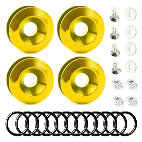 Bumper Fender Quick Release Fasteners+Rubber Bands O-Rings Replacement Clip Kits